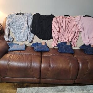 Multiples Women's Blouses - Black, Pink, White